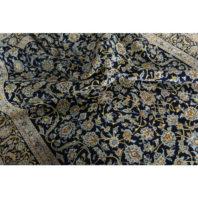 Kashan Cork Rug in Fine Cork Wool For Sale - Image 11 of 13