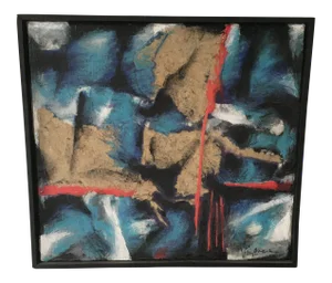 Abstract Expressionist Painting by Milda Vizbar