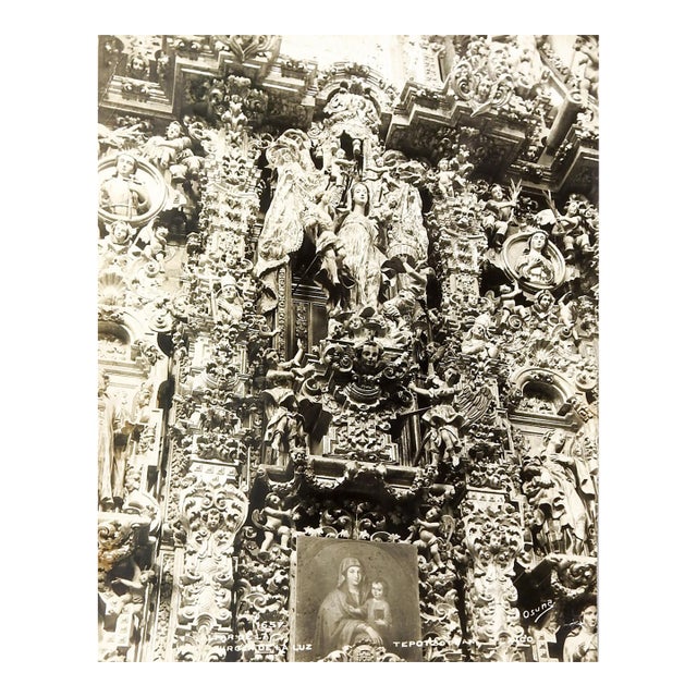 Early 20th Century Ornate Church Detail Photograph by Osuna Photograph For Sale