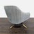 West Elm West Elm Roar & Rabbit Pleated Velvet Swivel Chair For Sale - Image 4 of 11