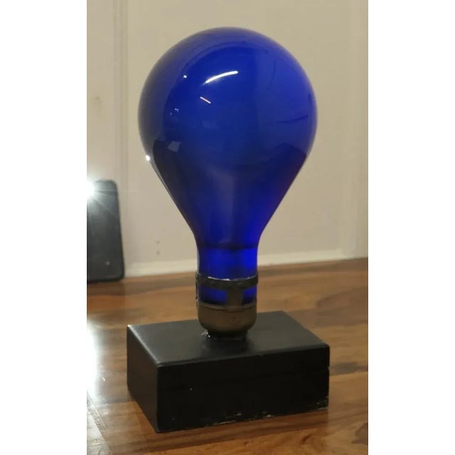 Glass Industrial Sculpture made from an Early American Light Bulb, 1920s For Sale - Image 7 of 8