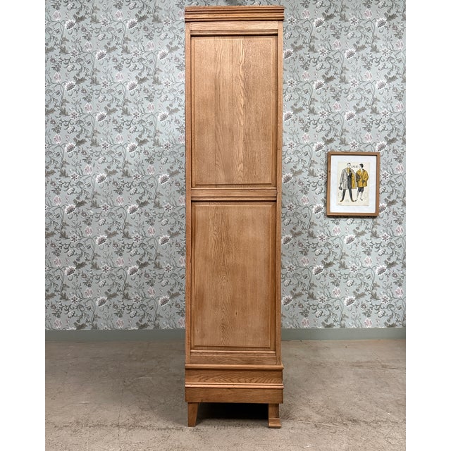 Art Deco Oak Wardrobe, 1940s For Sale - Image 16 of 18