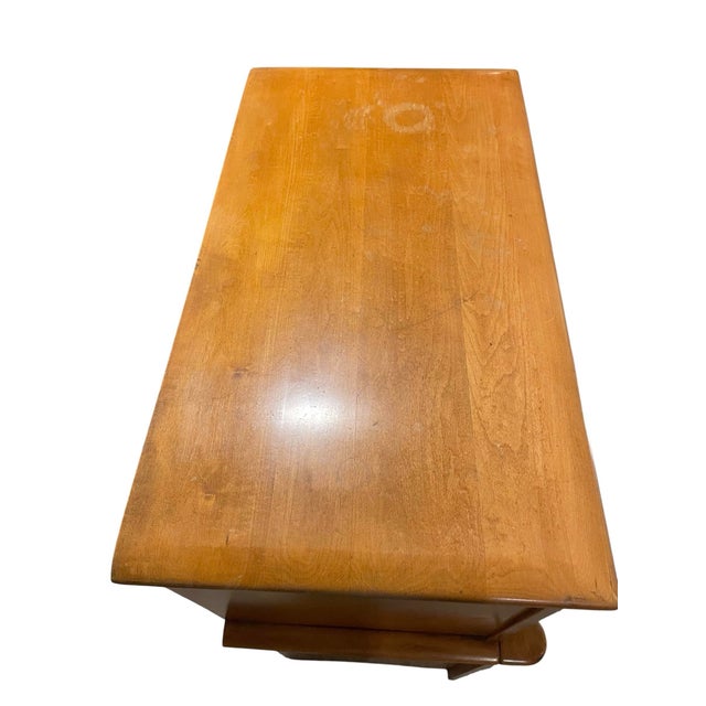 Traditional 1950s Virginia Maple Tall Wood Dresser For Sale - Image 3 of 9