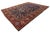 19th Century Antique Heriz Style Wool Rug With Deep Indigo All-Over Floral For Sale - Image 11 of 11