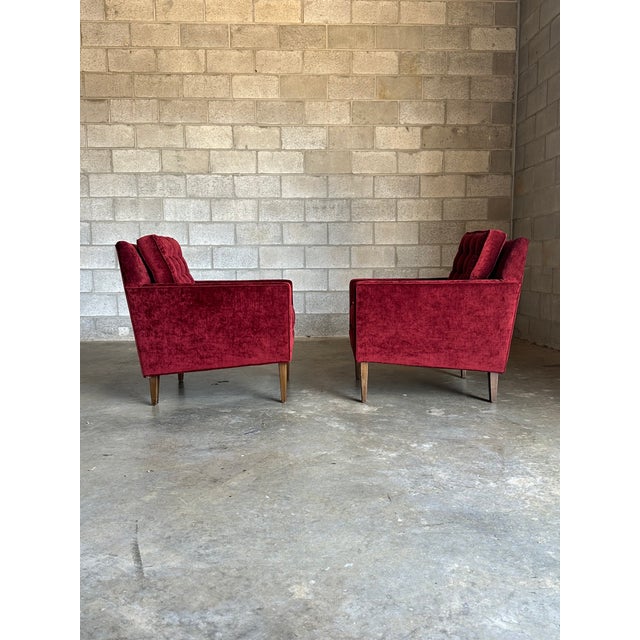 1950s Edward Wormley for Dunbar Chairs- a Pair For Sale - Image 9 of 11