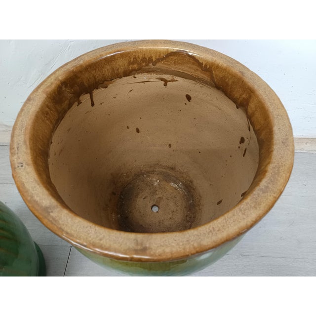 Vintage Ceramic Plant Pot Set, 1960s, Set of 2 For Sale - Image 11 of 12