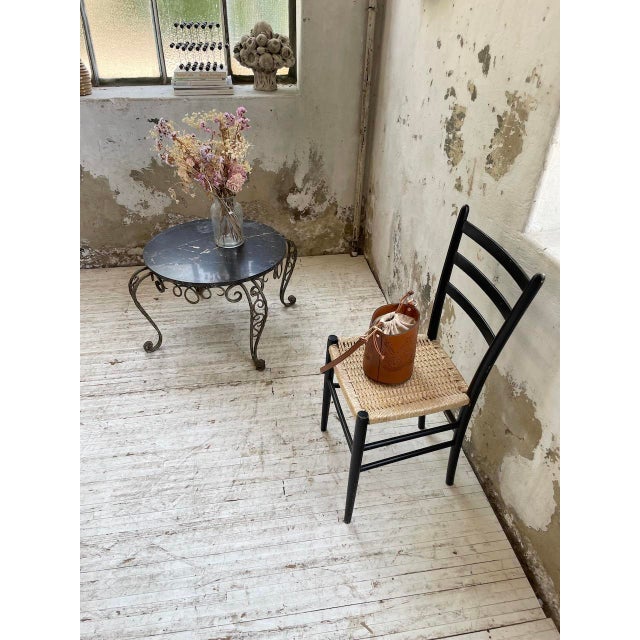 Metal and Black Marble Coffee Table by René Drouet, 1960s For Sale - Image 10 of 18