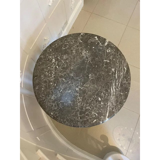 Late 19th Century Victorian French Freestanding Kingwood Marble Top Lamp Table, 1880s For Sale - Image 5 of 12