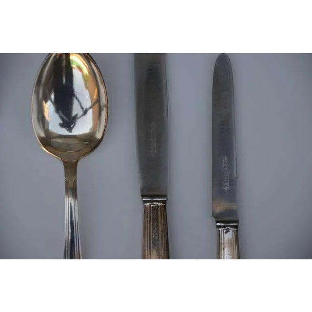 Set of Frech Art Deco Silver Tableware For Sale - Image 4 of 10