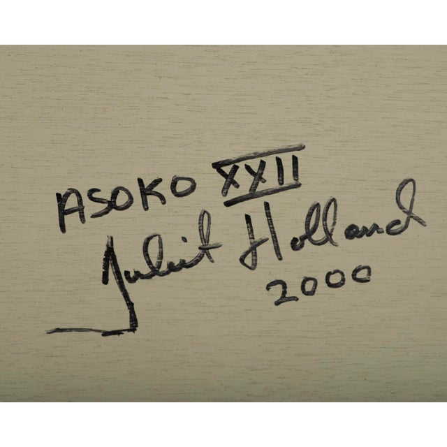 Signed 2000 “Asoko Xxii” Mixed Media Wall Assemblage by Juliet Holland For Sale - Image 10 of 10