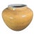 Late 20th Century Chinese Mustard Glazed Incised Petal Slip Decoration Ceramic Pot For Sale