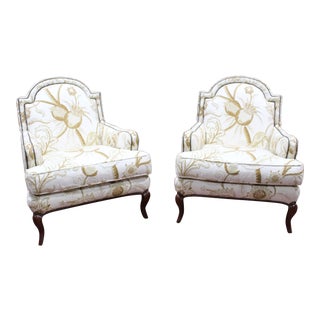 Vintage Baker Hollywood Regency Chairs- A Pair For Sale