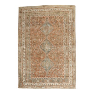 Zabihi Collection Tribal Antique Shiraz Room Size Rug - 7'5" x 10'5" For Sale