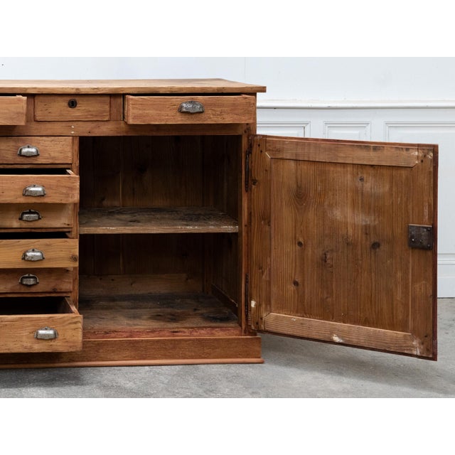 Antique Fir Wood Workshop Cabinet, 1930s For Sale - Image 13 of 18