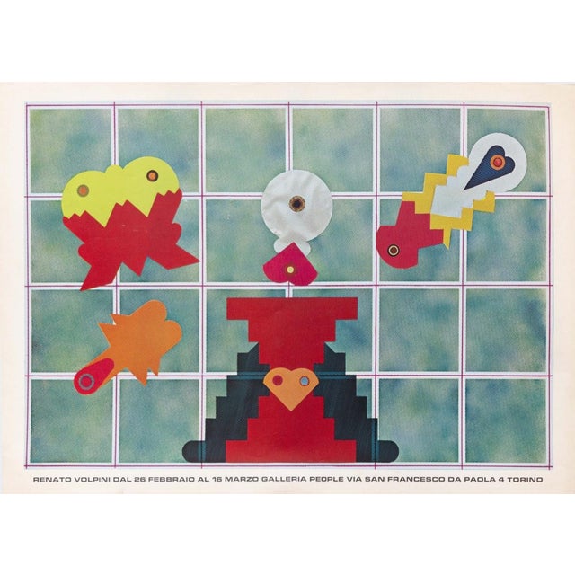 Vintage Renato Volpini Poster, 1972 For Sale - Image 4 of 6
