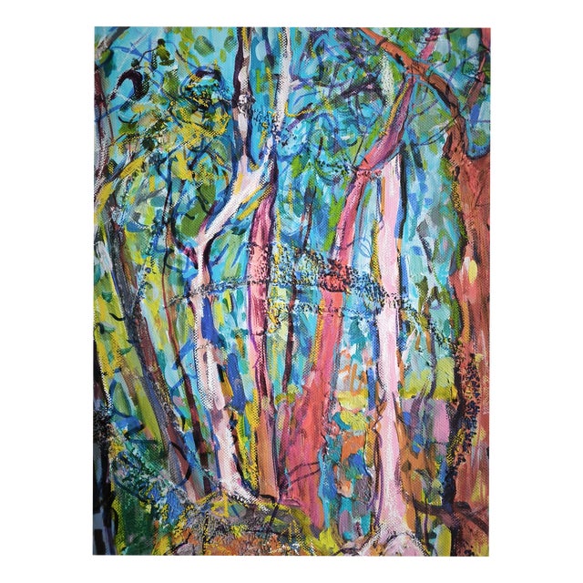 Linda Clerget, Forest Sanctuary, Acrylic For Sale