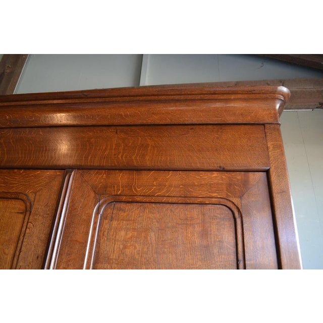 Antique Louis Philippe Cabinet in Oak For Sale - Image 5 of 10