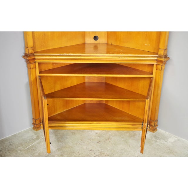 Beech Corner Cabinet, 1980s For Sale - Image 10 of 12