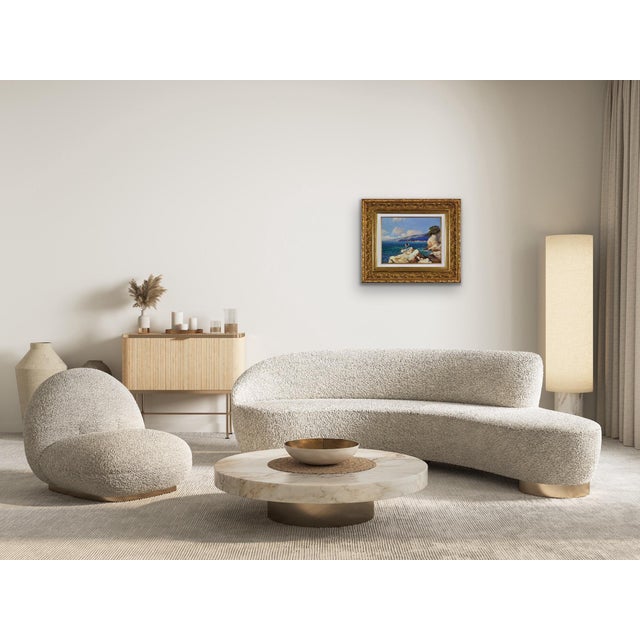 Gustave Vidal, Fishermen on the Rocks, 1930s, Oil Painting, Framed For Sale - Image 12 of 18