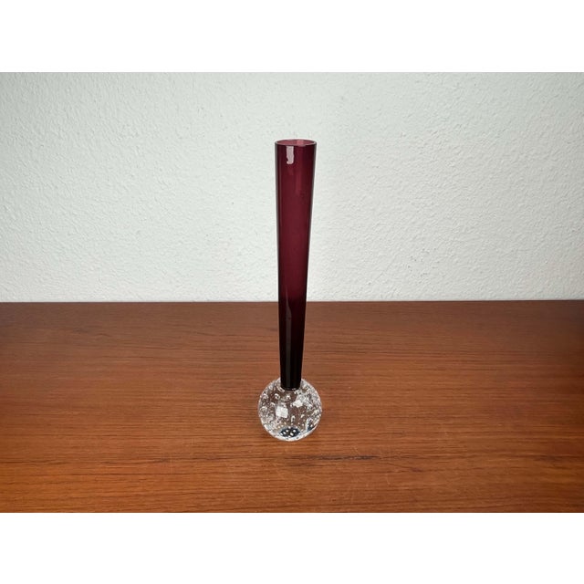 Mid-Century Modern Italian Bullicante Solifleur Vase, 1960s, in Very Good conditions. Designed 1960 to 1969
