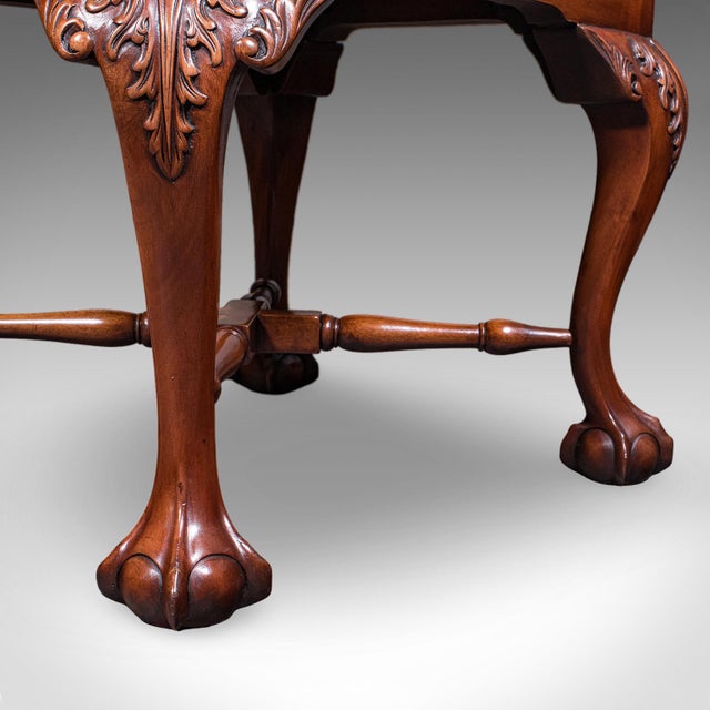 Antique Corner Armchair, English, Dressing Seat, Georgian Revival, Edwardian For Sale - Image 11 of 12
