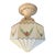 Vintage Shabby Chic Floral Light Fixture For Sale