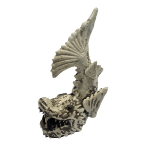 Ceramic Smiling Chinese Dragonfish Sculpture