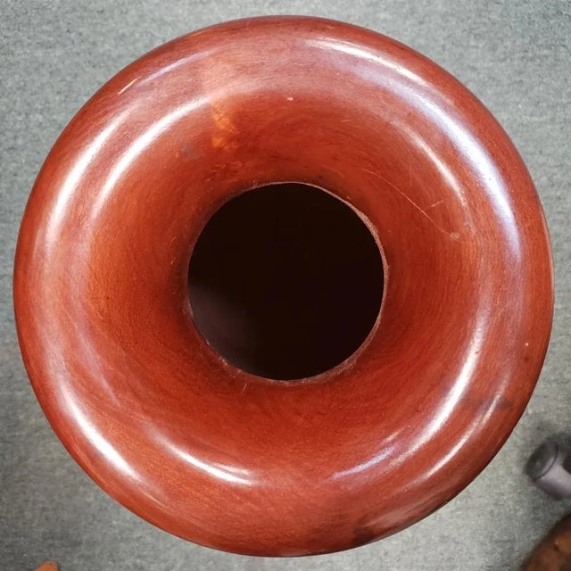 Early 20th Century 1st Quarter 20th Century Antique Chinese Phoebe Zhennan Wood Phoenix Vase For Sale - Image 5 of 8