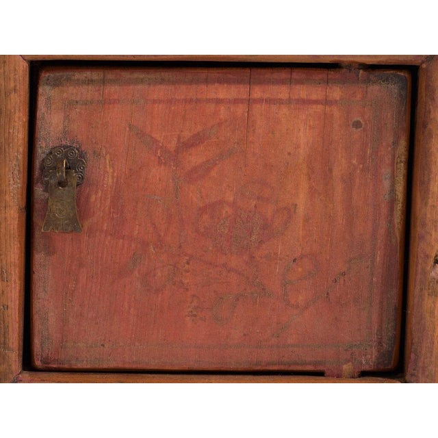 Brown Low Antique Qing Dynasty Pine Gansu Sideboard For Sale - Image 8 of 12