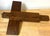 Modernist Cast Bronze Crucifix on Walnut Cross, French or Belgian, Circa 1960s For Sale - Image 4 of 18