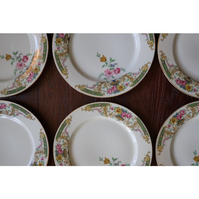 1920s Hass & Czjzek Crown Imperial Czech Porcelain Plates, Set of 11 For Sale - Image 10 of 18