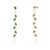 Not Yet Made - Made To Order 3.25ct Emerald Double Chain Long Dangle Earrings in 14k Solid Gold- A Pair For Sale - Image 5 of 15