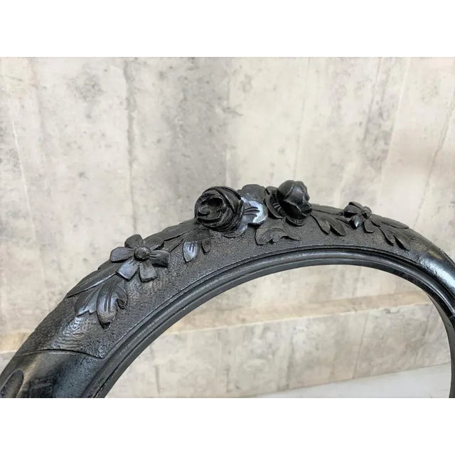 Napoleon III Ebonised Hand Carved Balloon Chairs, Set of 4 For Sale - Image 6 of 9