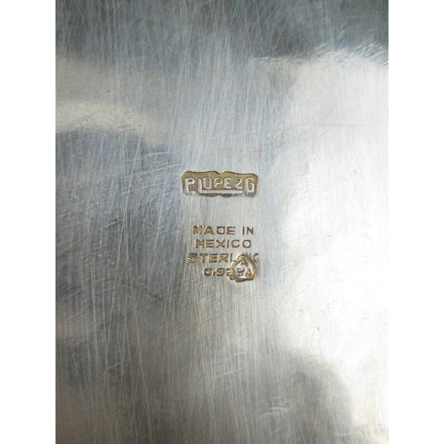 Mid 20th Century P Lopez G Mexican Sterling Silver Candle Sticks - A Pair For Sale - Image 18 of 18