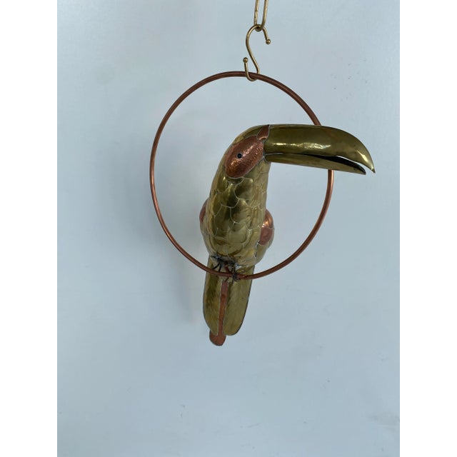 1970s Brass & Cooper Toucan Sculpture by Sergio Bustamante For Sale - Image 5 of 9