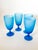 Carlo Moretti 1960s Carlo Moretti Satinato Electric Blue Goblets- Set of 4 For Sale - Image 4 of 12