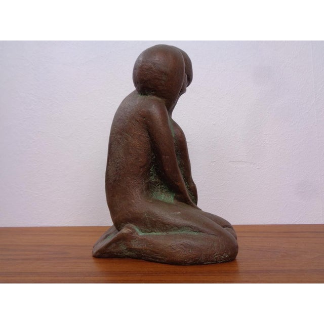 Handcrafted Stoneware Loving Couple Figure from Achatit Werkstätten, Germany, 1960s For Sale - Image 12 of 18