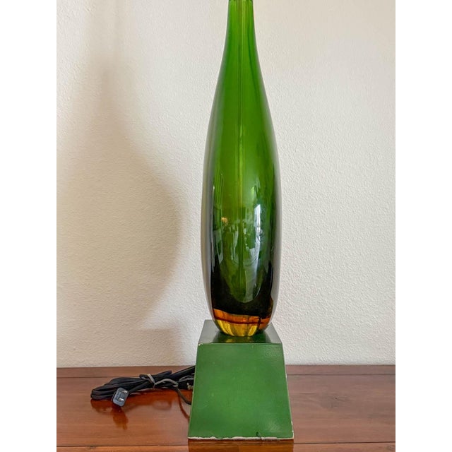 1950s Flavio Poli Murano “Sommerso” Glass Lamp for Seguso Vetri D'Arte, Ca. 1955 For Sale - Image 5 of 11