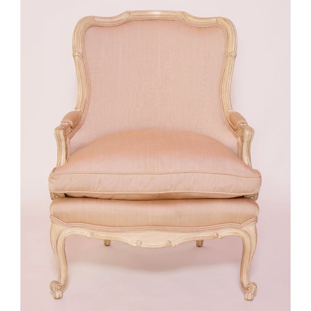 Mid 20th Century Mid Century French Bergere Louis XV Chair by Meyer