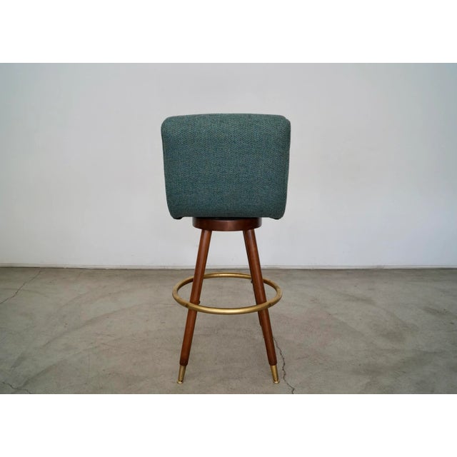 Wood 1960's Mid-Century Modern Bar Stool For Sale - Image 7 of 13