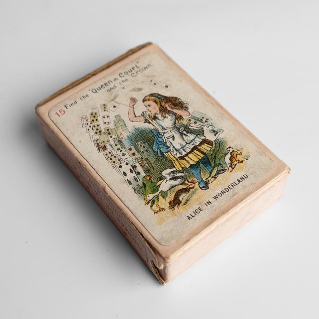 Antique Alice in Wonderland Playing Cards Game by Thomas De La Rue & Co For Sale - Image 16 of 18