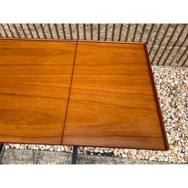 Mid Century Danish Trolley Table Architect Table Desk Possibly by Elmo 1960s. For Sale - Image 9 of 11