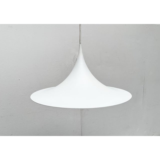 Metal Vintage Semi Pendant Lamp by Bondrup & Thorup for Fog & Mørup, 1970s For Sale - Image 7 of 18