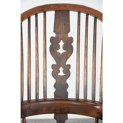 Antique English Highback Windsor Chair, 1700s For Sale - Image 11 of 14