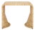 Zendy Wicker Rattan Waterfall Accent Table in Light Natural For Sale