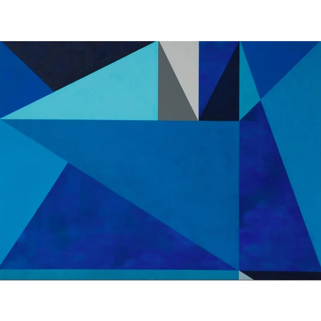 Blue - "Dreamscape" Series No. 01, Contemporary Abstract, Large Canvas Art Print For Sale - Image 11 of 12