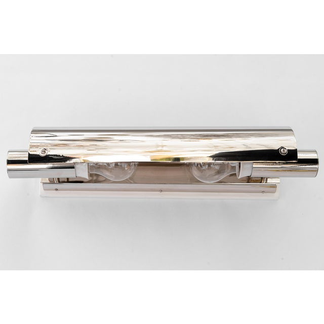 Art Deco Nickel-Plated Wall Lamp, Vienna, Austria, 1920s For Sale - Image 15 of 18