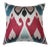 Contemporary Silk Ikat Bohemian Throw Pillow For Sale
