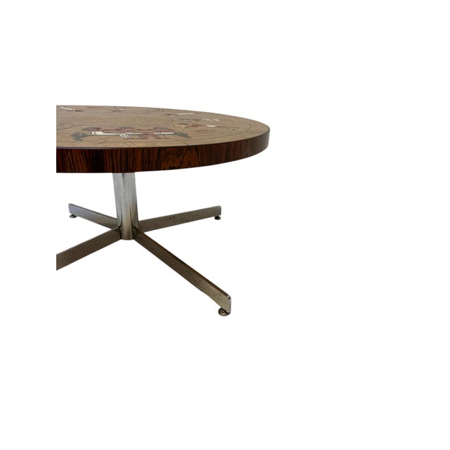 Mid-Century Modern Mid-Century Modern Coffee Table with Tiles from De Nisco, 1970s For Sale - Image 3 of 12