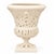 16" Bisque Floral Urn For Sale